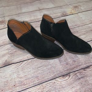 Lucky Brand Black Suede Style Booties